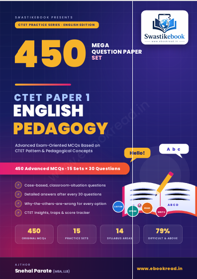 CTET English for paper-1 complete MCQ-450 Mega Bank.